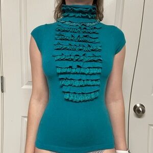 Turquoise top - size Small
